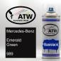 Preview: Mercedes-Benz, Emerald Green, 989: 400ml Sprühdose, von ATW Autoteile West.